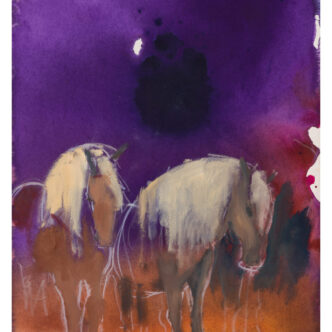 Donnerts horses waiting backstage, 2019